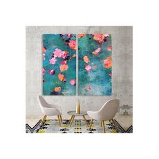 Tableau décoratif L 45 x H 100 cm (x2) - interieur décoration, art moderne, chambre, mur A393 au meilleur prix au Maroc