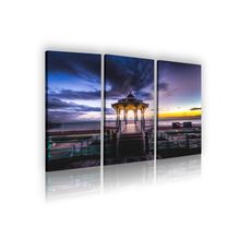 Tableau décoratif L 40 x H 100 cm (x3) - intérieur design, décoration moderne, art abstrait V167 au meilleur prix au Maroc