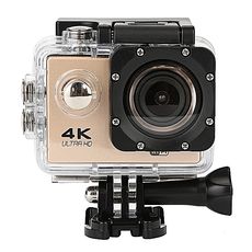 Caméra d'action 4K WiFi Ultra HD DV 16MP 170° + Kit d'accessoires - Gold au meilleur prix au Maroc