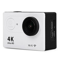Caméra d'action 4K WiFi Ultra HD Plus Kit d'accessoires - Blanc au meilleur prix au Maroc