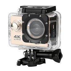 Caméra d'action 4K WiFi Ultra HD DV 16MP 170° + Kit d'accessoires - Gold au meilleur prix au Maroc