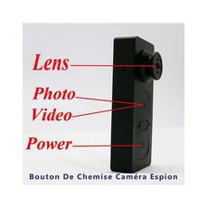 Bouton De Chemise Caméra Espion au meilleur prix au Maroc