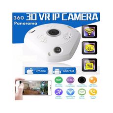 Camera Panoramique IP HD 360° Wifi sécurité Surveillance VR 3D au meilleur prix au Maroc