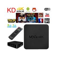 SMART TV BOX MXQ 4K ANDROID 4.4 QUAD CORE 32BITS 1 GB 8GB UHD 4K au meilleur prix au Maroc