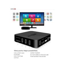 SMART TV BOX MXQ 4K ANDROID 4.4 QUAD CORE 32BITS 1 GB 8GB UHD 4K au meilleur prix au Maroc