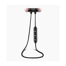 Écouteur bluetooth sport sans fil avec microphone - Noir au meilleur prix au Maroc