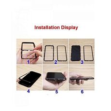 Coque pour iPhone XSR 360°,Avec Adsorption magnétique et Verre trempé,Noir + Transparent au meilleur prix au Maroc