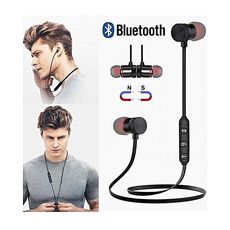 Écouteur bluetooth sport sans fil avec microphone - Noir au meilleur prix au Maroc