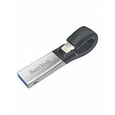 Sandisk iXpand clé usb OTG 64GB iphone USB 3.0 Double connecteur USB 3.0 (iphone/ipad/pc) au meilleur prix au Maroc