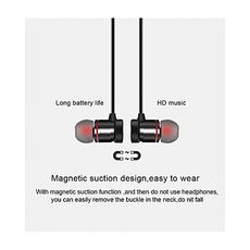 Écouteur bluetooth sport sans fil avec microphone - Noir au meilleur prix au Maroc