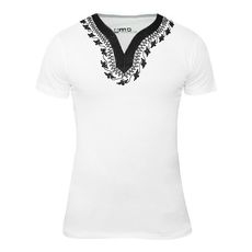 T-shirts Traditionnel Homme M&C 100% Coton Blanc au meilleur prix au Maroc