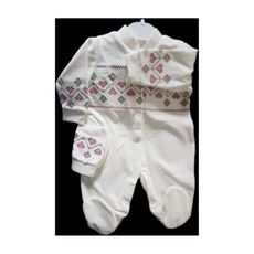 Babelinna turc , pyjama Dors-bien en velours brodé plus bonnet au meilleur prix au Maroc