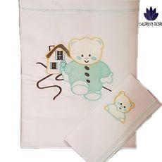 Drap housse et oreiller en coton pour lit bébé au meilleur prix au Maroc