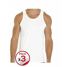 Pack x3 - Débardeurs Homme  Blanc au meilleur prix au Maroc