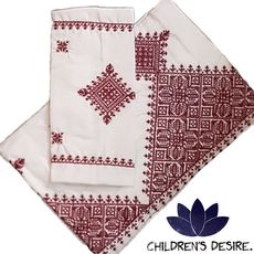 Drap housse et oreiller traditionnelle en coton pour lit bébé au meilleur prix au Maroc