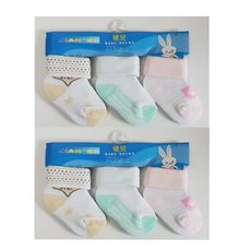 Baby chaussettes 6 paires unique pour votre bébé - NewBorn Bébé infantile Soft chaussette au meilleur prix au Maroc