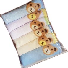 Pack de 6 Serviettes de toilette pour bébé Enfant Serviette de salive de bain en Fibre de bambou au meilleur prix au Maroc