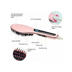 As Seen On TV Brosse lissante Magique électrique - Rose au meilleur prix au Maroc