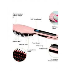 Pack Brosse lissante chauffante électrique + Brosse De Nettoyage Pour Visage 5 en 1 au meilleur prix au Maroc