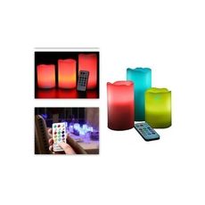Luma Candles Sans Cire Real Wax 12 Couleur Changement Télécommande LIGHT 3 Pcs / Set (Aléatoire) au meilleur prix au Maroc