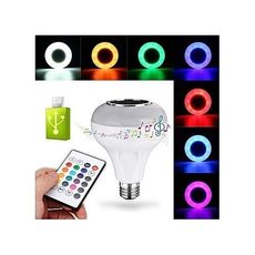 LED MUSIC Ampoule  Haut-Parleur Bluetooth+ CLES USB au meilleur prix au Maroc