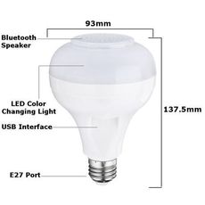 LED MUSIC Ampoule  Haut-Parleur Bluetooth+ CLES USB au meilleur prix au Maroc