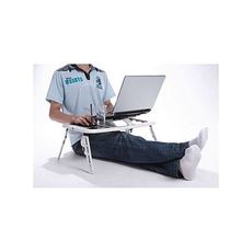 Table pliable pour PC Portable Réglable avec Ventilateur de Refroidissement Intégré au meilleur prix au Maroc