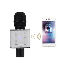 Microphone sans fil karaoké Bluetooth avec haut-parleur-NOIR au meilleur prix au Maroc