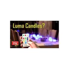 Luma Candles Sans Cire Real Wax 12 Couleur Changement Télécommande LIGHT 3 Pcs / Set (Aléatoire) au meilleur prix au Maroc