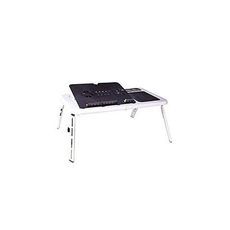 Table pliable pour PC Portable Réglable avec Ventilateur de Refroidissement Intégré au meilleur prix au Maroc