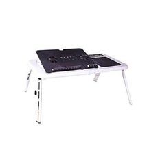 E-TABLE pliable pour PC Portable Réglable avec Ventilateur de Refroidissement Intégré au meilleur prix au Maroc