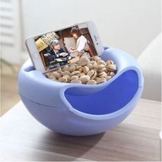 Bol de rangement multifonctionnel  avec emplacement  pour téléphone - Bleu au meilleur prix au Maroc