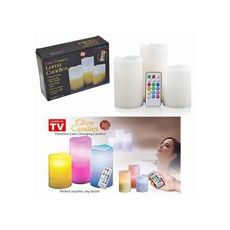 Luma Candles Sans Cire Real Wax 12 Couleur Changement Télécommande LIGHT 3 Pcs / Set (Aléatoire) au meilleur prix au Maroc