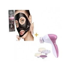 Pack Brosse De Nettoyage et massage Pour Visage 5 en 1 + Masque Noir - Retire les points noirs au meilleur prix au Maroc
