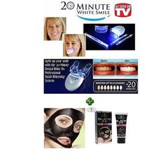 Blanchissement des dents  20 Minute Dental White systeme + MASQUE NOIR BLACK MASK au meilleur prix au Maroc