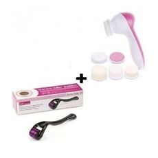 Pack Derma roller 0,5 & Brosse de massage 5 en 1 au meilleur prix au Maroc