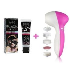 Brosse nettoyante et masseur 5 En 1 + Black masque Anti points noirs au meilleur prix au Maroc