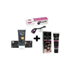 Pack spécial Visage - Derma roller 0,5 & Voox DD cream &mas+que noir pour les saletés & points noirs au meilleur prix au Maroc