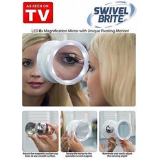 Mirroir led rotatif 360° et agrandissant 8 fois Swivel Brite au meilleur prix au Maroc