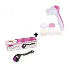 Pack Derma roller 0,5 & Brosse de massage 5 en 1 au meilleur prix au Maroc