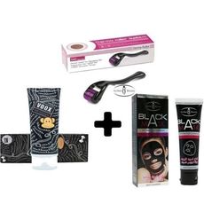 Pack spécial Visage - Derma roller 0,5 & Voox DD cream & Masque noir pour les saletés & points noirs au meilleur prix au Maroc