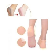 Protection Silicone Talon Chaussettes avec des trous d'air/ Soulagement de La Douleur Fissuré Pied/ Soins/Massage au meilleur prix au Maroc
