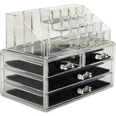 2 en 1 Organisateur Maquillage-4 Tiroirs acrylique transparent au meilleur prix au Maroc
