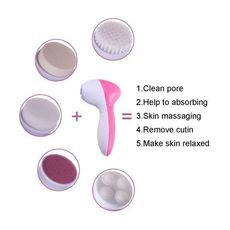 Brosse de nettoyage pour visage 5 en 1 au meilleur prix au Maroc