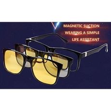 Magic Vision MK Aimant à changement rapide polarisé 3-en-1 pour lunettes de soleil unisexe (G461 - Multicolore) au meilleur prix au Maroc