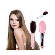 Brosse lissante Magique électrique - Rose au meilleur prix au Maroc