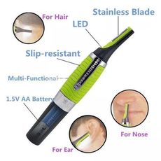 Mode Électrique Nez Cheveux Rasoir Pour Hommes Micro Chevêtre Personnel Cheveux Oreille Nez Cou Sourcils Tactile Max Rasoir LED lumière au meilleur prix au Maroc