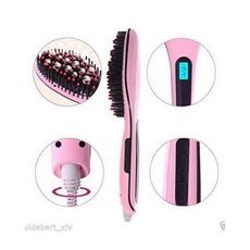 Brosse lissante Magique électrique - Rose au meilleur prix au Maroc