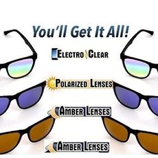 Magic Vision MK Aimant à changement rapide polarisé 3-en-1 pour lunettes de soleil unisexe (G461 - Multicolore) au meilleur prix au Maroc