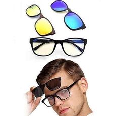 Magic Vision MK Aimant à changement rapide polarisé 3-en-1 pour lunettes de soleil unisexe ( Multicolore) au meilleur prix au Maroc